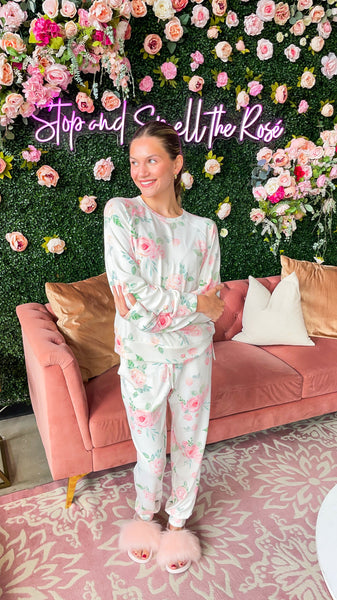 Garden Floral Pajama Top