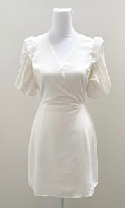 Pauline Puffsleeve Dress in Off-White